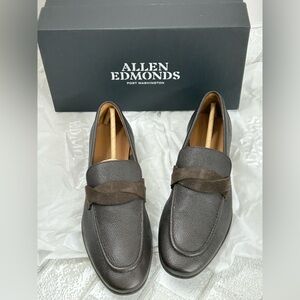 Allen Edmonds Dark Brown Leather Slip-Ons